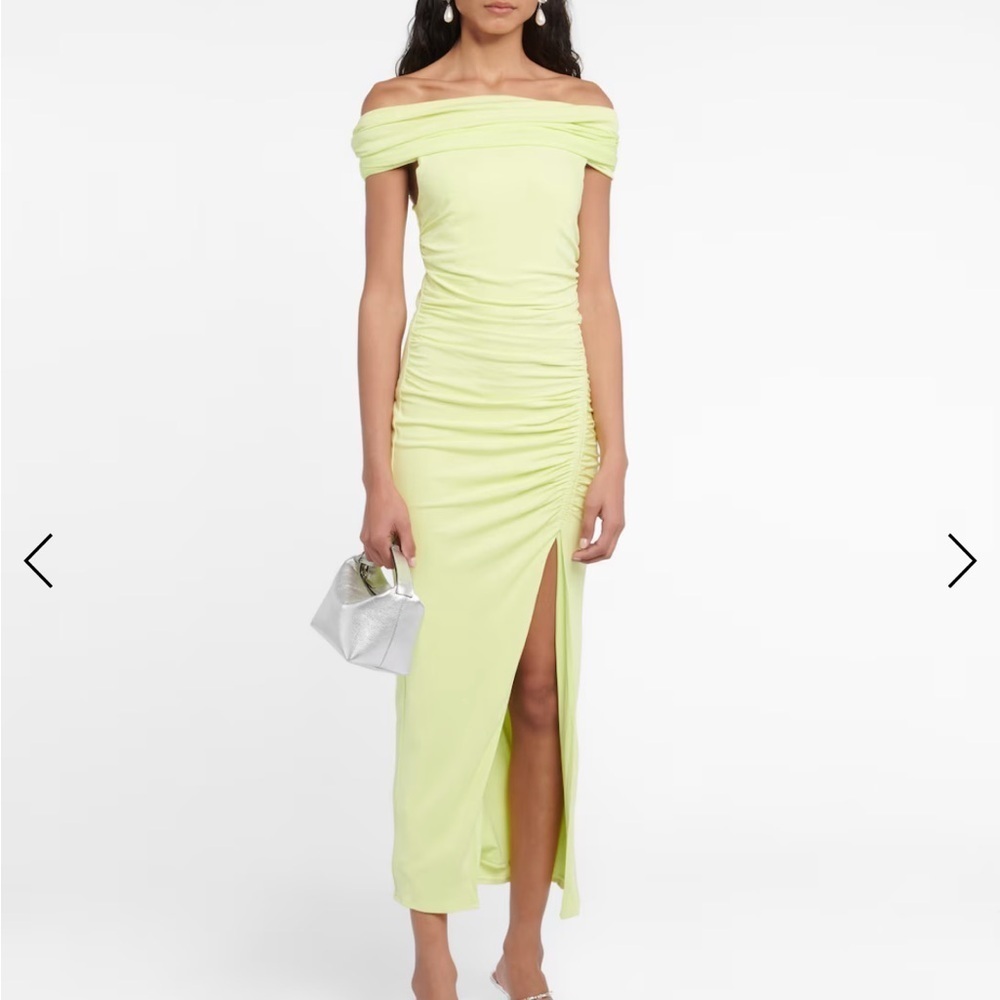 NEW Self-Portrait off-shoulder draped midi dress
